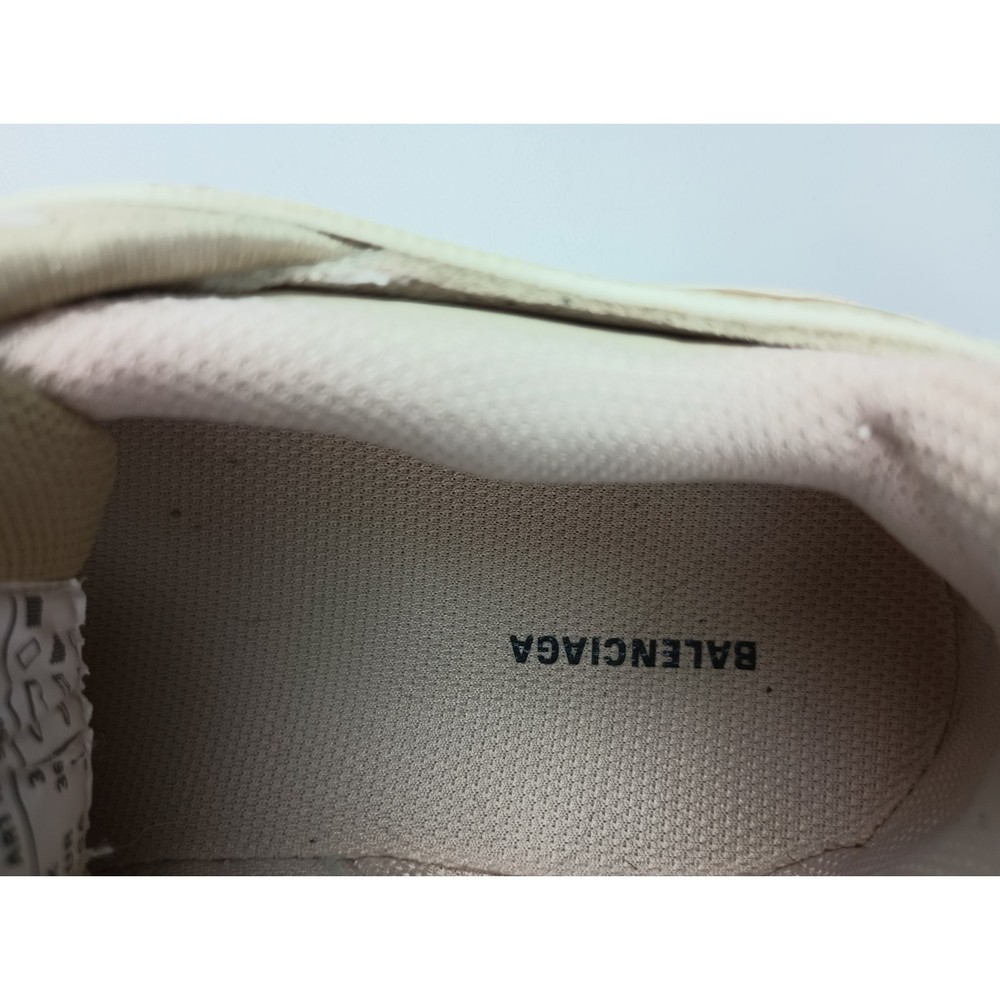 Balenciaga Women's White Beige Track Leather Mesh Sneakers Shoes Size 36 EU - Picture 7 of 8